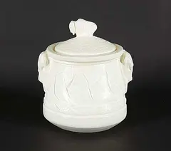 Chris Zinkan, Buffalo Return #2, 2020, glazed ceramic pot with lid