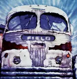 Ian Groll, Untitled - Old Bus, Destination Field, manipulated colour photograph on paper