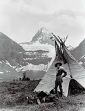Byron Harmon, Helen Breese Walcott at Mount Assiniboine, circa 1925