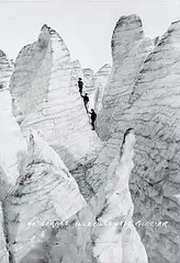 Byron Harmon, 70. Seracs, Illecillewaet Glacier, black and white photograph on paper