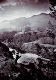 Byron Harmon, [Banff Springs] Hotel and Bow Falls from Tunnel Mountain