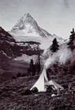 Byron Harmon, Mount Assiniboine [with Tent]