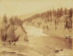 William and Sons Notman, Bow River Falls, Banff, 1887, albumen print