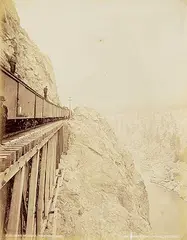 William and Sons Notman, Jaws of Death, Thompson Canyon, 1889, albumen print