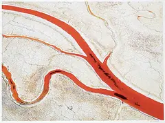 Bill Peters, Red Salt Channel - South San Francisco Bay [from When Water Dreams series] #1/12, colour photograph on paper