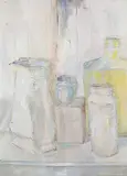 David T. Alexander, Untitled - Still Life with Glassware