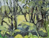 Jamie Baxter, Untitled - Green Forest, oil on canvas