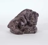 Charlie A. - After Beil, Untitled - Bison #8/36, 1978, bronze sculpture