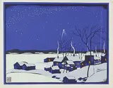 Henry Eric Bergman, Untitled - Starry Winter Night