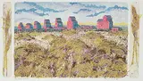 Carole Bondaroff, A Prairie Autumn #9/50, colour etching and mixed media on paper