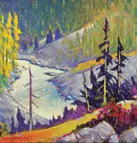 John H. Burrow, Kicking Horse River