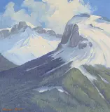 Norman Arthur Brown, Mt. Cephren, oil on canvas board