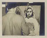 Lillian Dow Davidson, Frederick Horsman Varley in His Studio, black and white photograph on paper