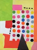 Robert Dmytruk, Untitled - Colourful Geometrical Abstract, 2016, acrylic on canvas