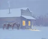 Peter Maxwell Ewart, General Store Near Keremeos, B.C., oil on canvas board