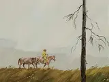 Richard Audley Freeman, Cussin' Weather, oil on wood board