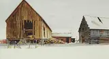 Leonard James Gibbs, Winter Farm Buildings - Vermilion, Alta.