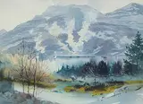 John Henry Herreilers, Untitled - Looking Up, watercolour on paper