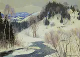 Country Round Mont. Rolland by Andrew Wilkie Kilgour, oil on canvas, sold May 2021