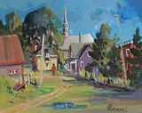 Louise Lecor Kirouac, St. Benoit, QC, acrylic on canvas