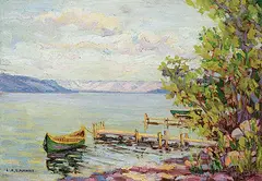 Laura A. Lamont, Summer, oil on wood board