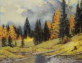 Matt Lindstrom, Untitled - Fall in the Rockies