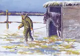 Ken Lonechild, Time to Get to Work, 1996, acrylic on canvas