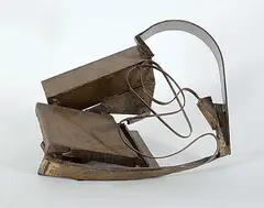 Vesna Makale, Untitled - Horizontal Planes and Swirls, 1988, welded metal sculpture