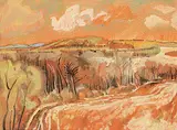 Gabor L. Nagy, Middle of May in Painter's Country, 1983, oil on wood board