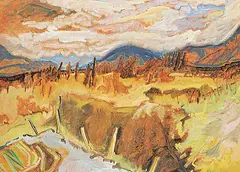 Gabor L. Nagy, Foothills, 1983, oil on wood board