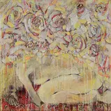 Teresa Posyniak, The Warmth of Flowers I, 2004, encaustic on canvas