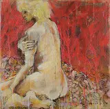 Teresa Posyniak, The Warmth of Flowers III, 2004, encaustic on canvas