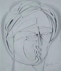 Anthony Quinn, Beluchi Woman #21/95, 1986, cast paper relief