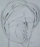 Anthony Quinn, Beluchi Woman #21/95, 1986, cast paper relief