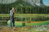 Wilhelm Magnussen Raade, From Upper Kananaskis Lake, 1968, oil on wood board