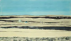 Janice Joy Serr, Untitled - Fields, 1982, colour monoprint on paper