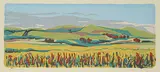 Janice Joy Serr, Sky Over Land #52, 1982, colour monoprint on paper