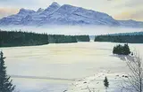Bern Smith, Untitled - Two Jack Lake, watercolour on paper