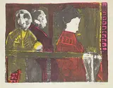 Theatre #13/16 by John Harold Thomas Snow, colour lithograph on paper, sold May 2021