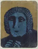Blue Sphinx #18/24 by John Harold Thomas Snow, colour lithograph on paper, sold May 2021