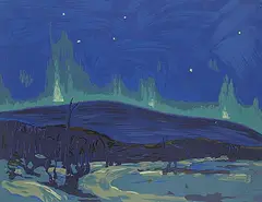 Tom Thomson, Northern Lights, colour silkscreen on paper