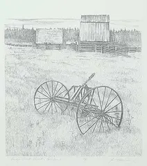 Olga Tomlinson, Bridge Creek Ranch - Cariboo II #A/P, lithograph on paper