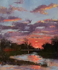 Douglas Williamson, St. George's Island, 2018, oil on canvas