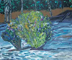 Barbara Ballachey, Night, 1986, acrylic on canvas