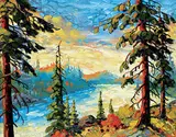 Rod Charlesworth, Summer Late Light, Yukon River