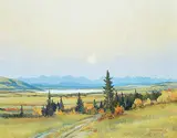 Duncan MacKinnon Crockford, Afternoon Sun, Ghost Lake Country Alta.