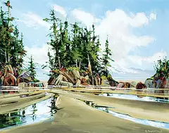 Allan Dunfield, High and Dry, 2015, acrylic on canvas