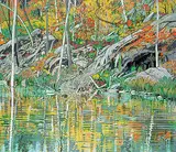 Edward William Godwin, Autumn's Gold, oil on canvas