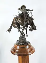 Steve Hoar, The Outlaw #1/20, 1979, bronze sculpture