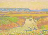 Illingworth Kerr, Golden Light, Qu'appelle Valley, oil on canvas